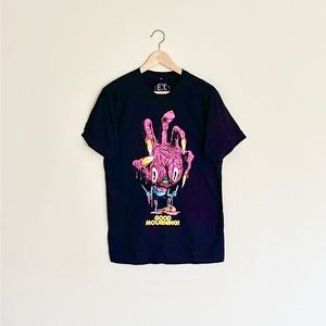 Alex Pardee Good Mourning! Monster Hand Graphic Black T Shirt Club Adult Medium